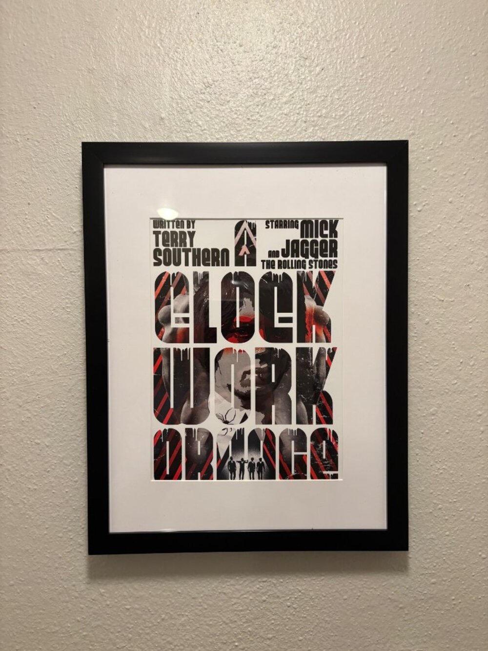 A Clockwork Orange, Mick Jagger Framed 8.5x11 Inch Art Print - Abandoned Movies